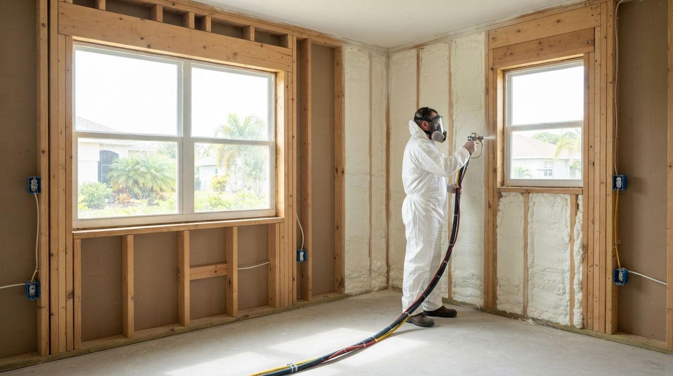 Wall insulation for residential properties in Port Saint Lucie Florida