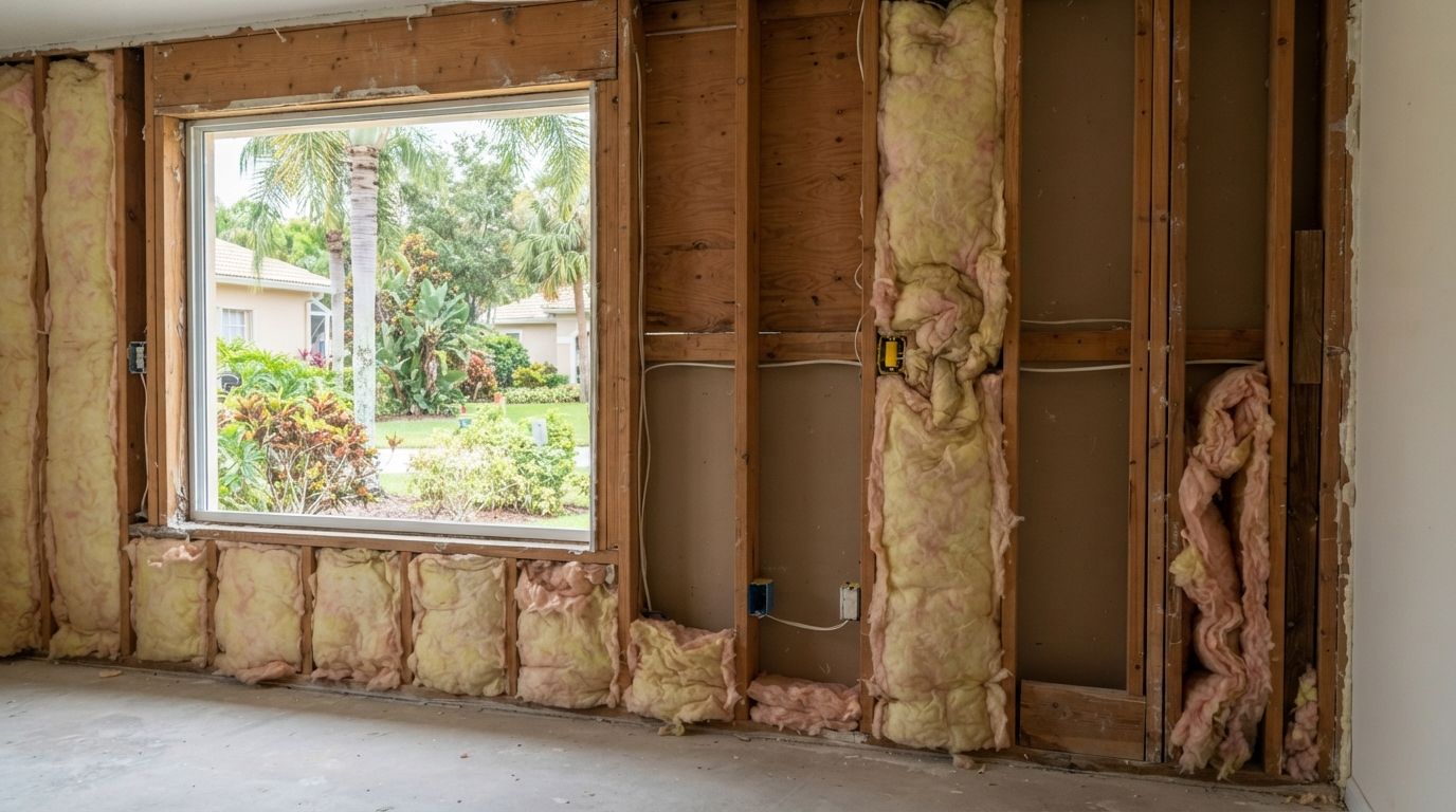 Signs wall cavities need better insulation in Port Saint Lucie Florida