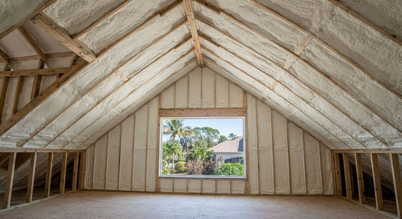 Port Saint Lucie Spray Foam Pros open cell insulation work