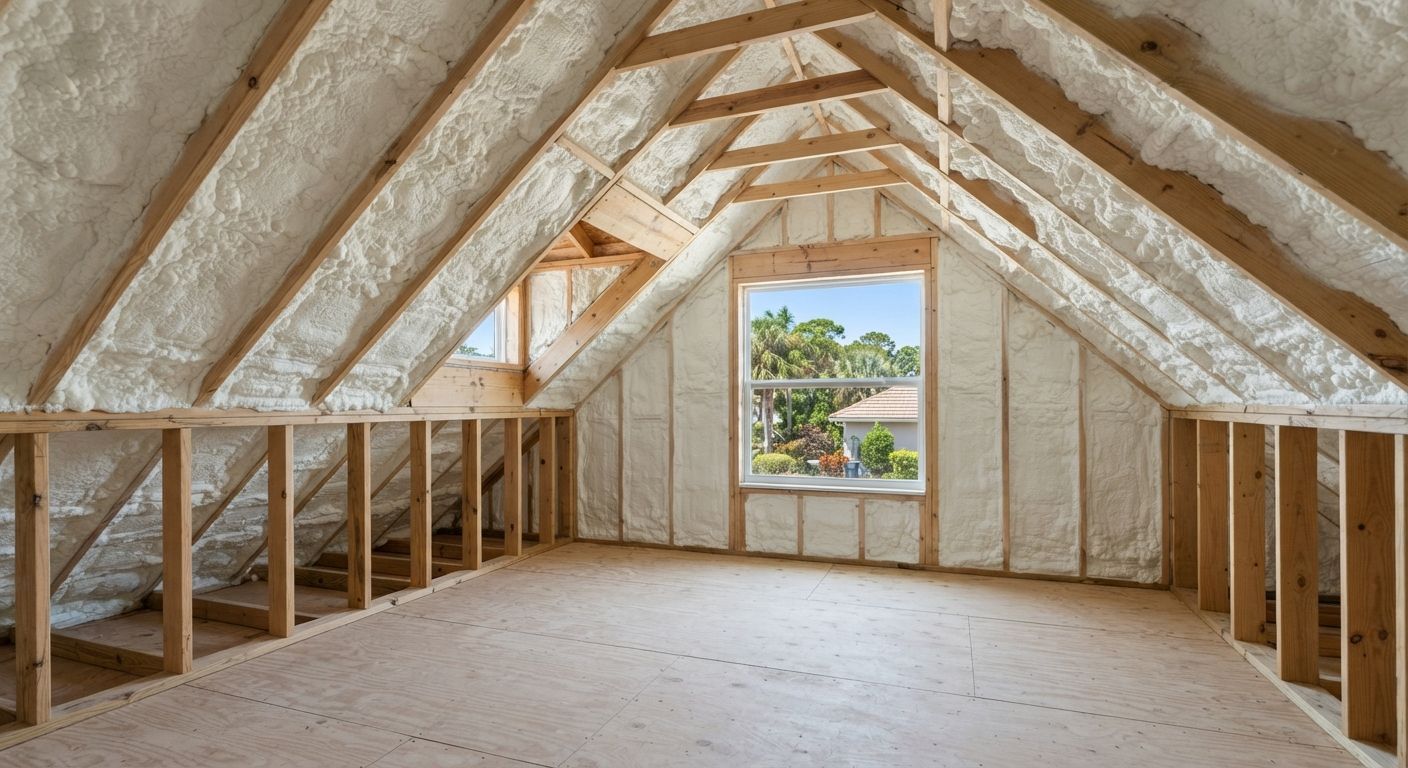 Port Saint Lucie Spray Foam Pros open cell insulation work