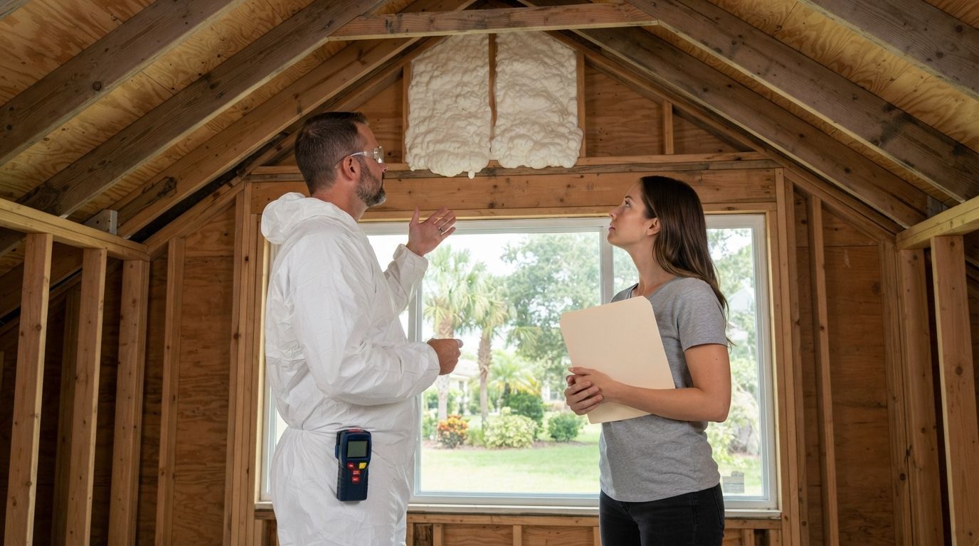 Open cell spray foam estimate in Port Saint Lucie Florida