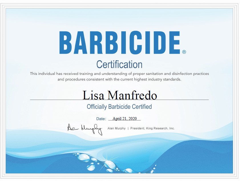 Barbicide Award