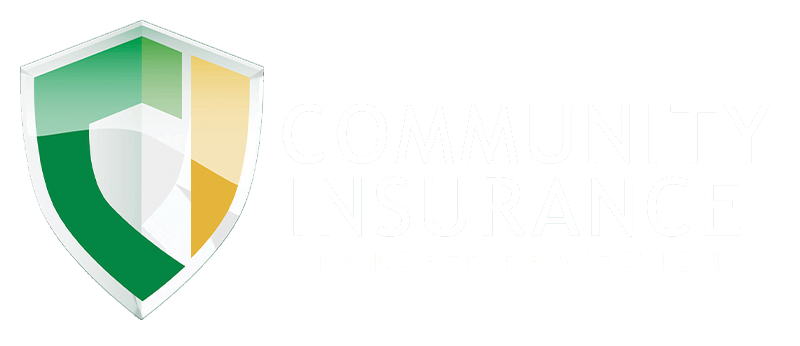 A green and yellow shield on a white background.