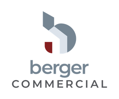 Logo for Berger Commercial featuring a stylized letter