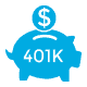 Blue piggy bank with