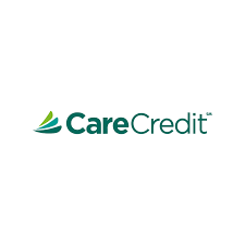 CareCredit logo: green text and stylized leaves on white background.