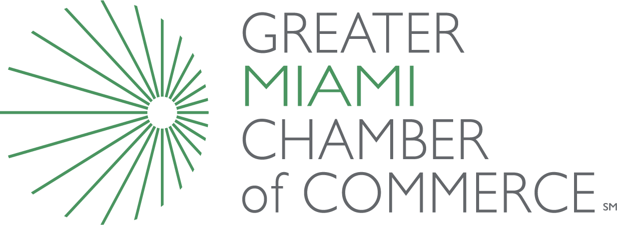 The logo for the greater miami chamber of commerce