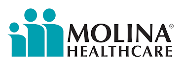 Molina Healthcare logo with teal figures and text.