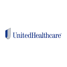 UnitedHealthcare logo: blue shield symbol and text on a white background.