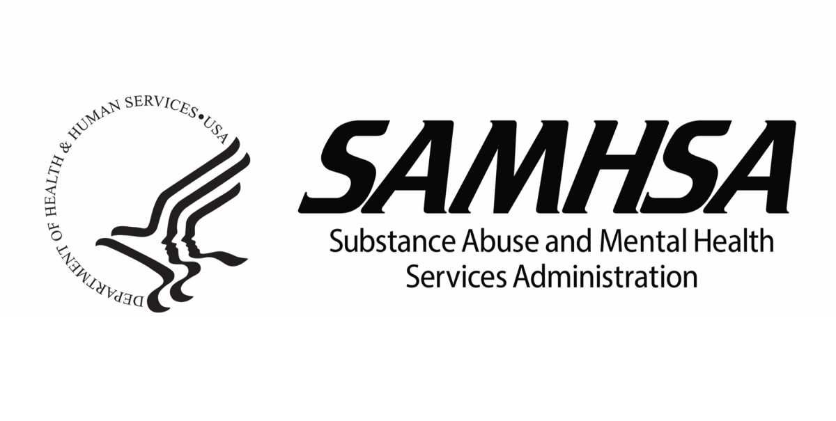 The logo for the substance abuse and mental health services administration.