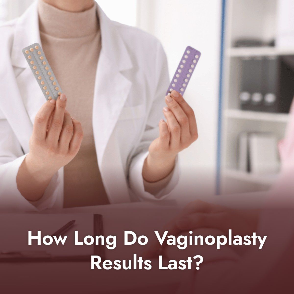 Gynecologist reviewing long-term results of vaginoplasty with a patient