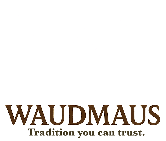 WAUDMAUS logo with text