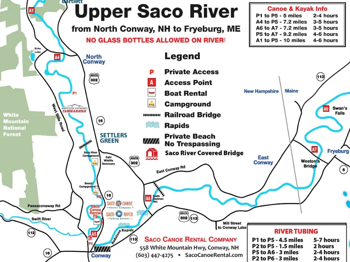 Saco River Map