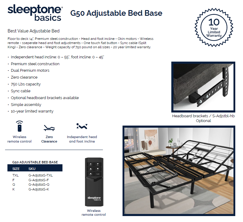 Foldable Metal Platform Storage Bed Frame