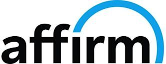 The word affirm is on a white background with a blue circle around it.