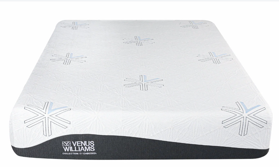 A venus williams mattress with snowflakes on it