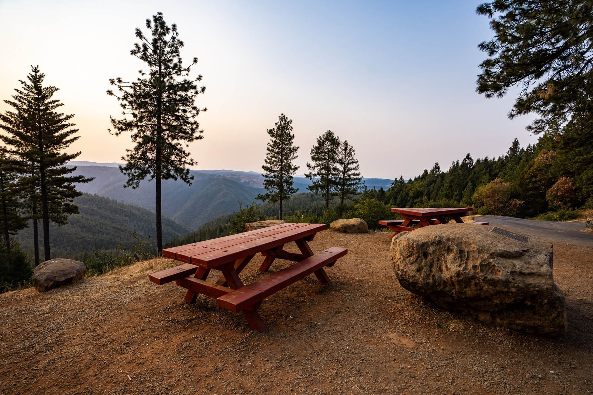  Scenic overlook with a picnic area, showcasing the outdoor lifestyle near local homes for sale.
