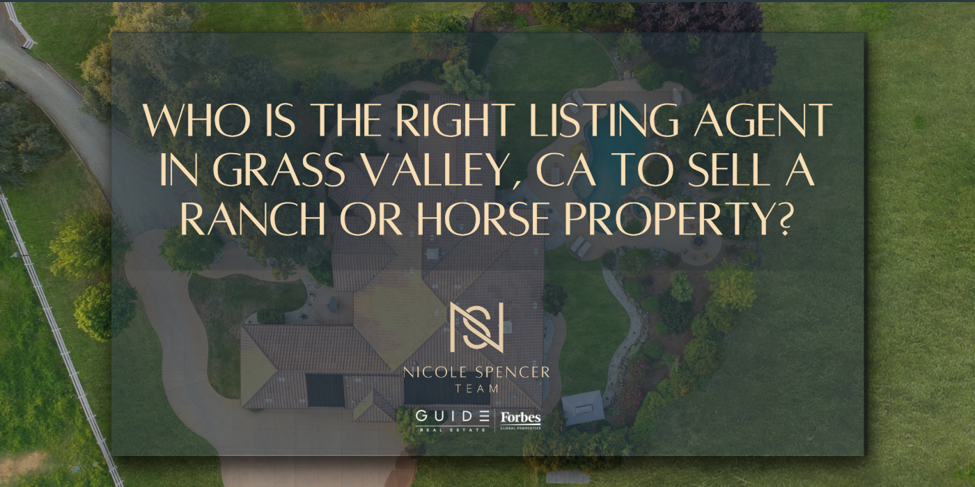 Grass Valley horse property with arena, pastures & custom home. Nicole Spencer - GUIDE Real Estate