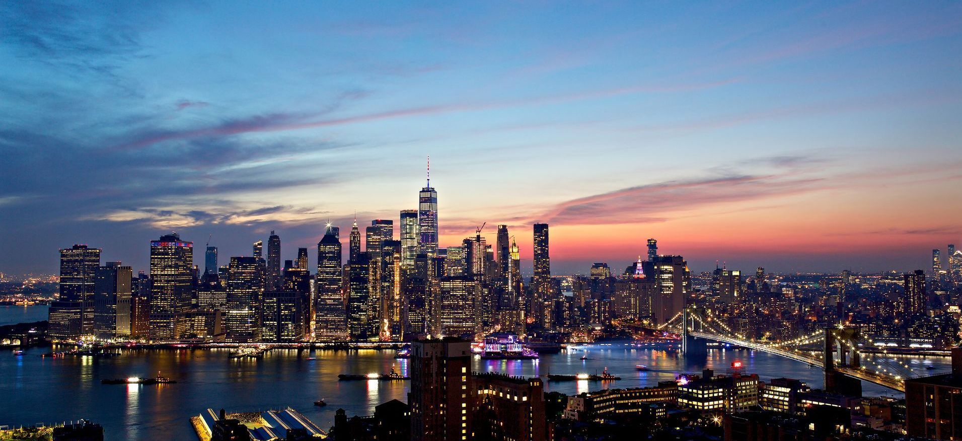 Manhattan skyline from Brooklyn