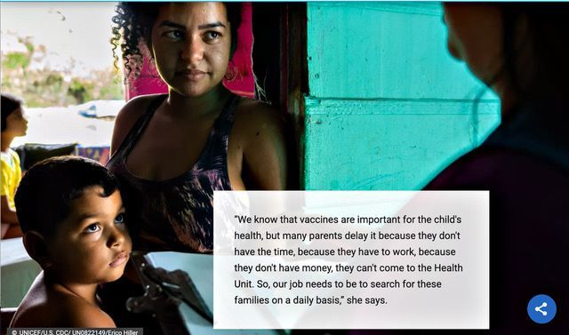 UNICEF Immunization mission in Brazil - advocacy campaign