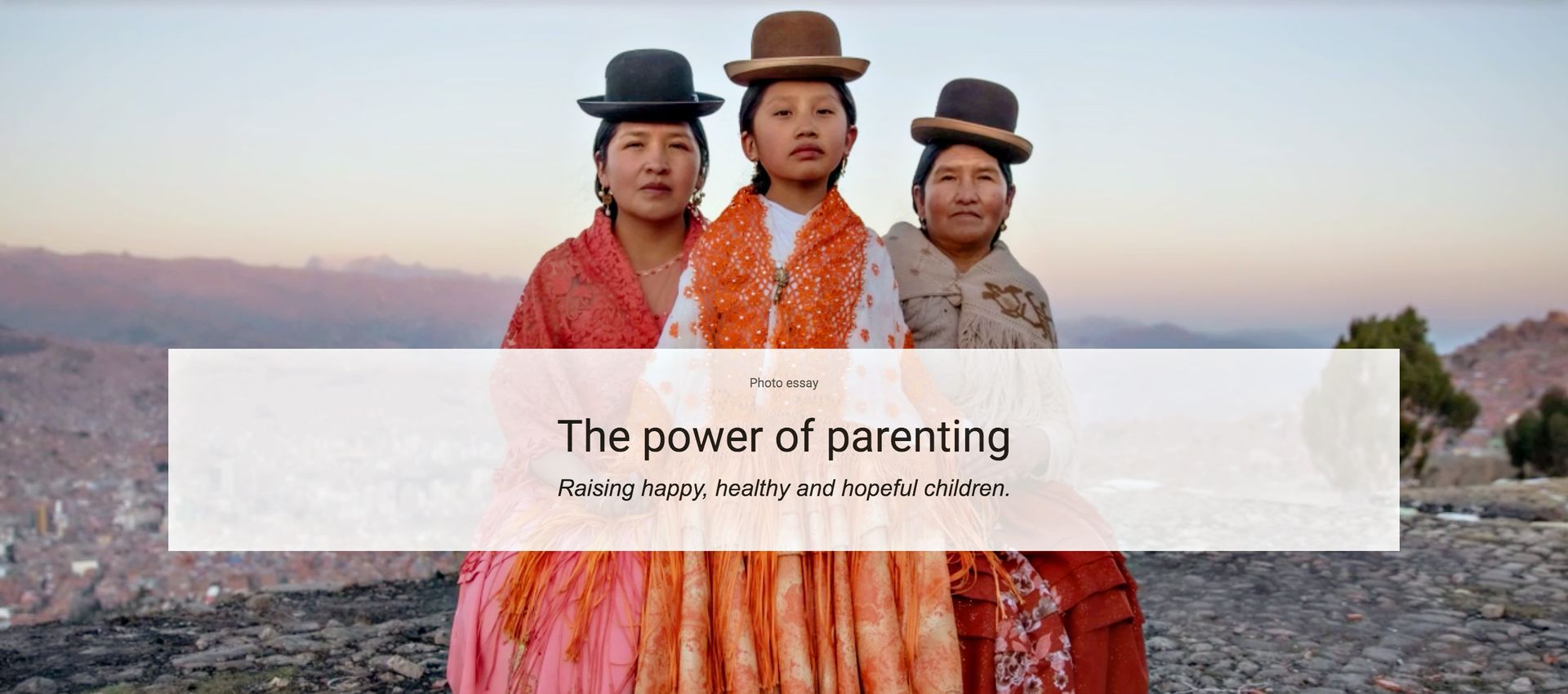 UNICEF The Power of Parenting photo essay - advocacy work
