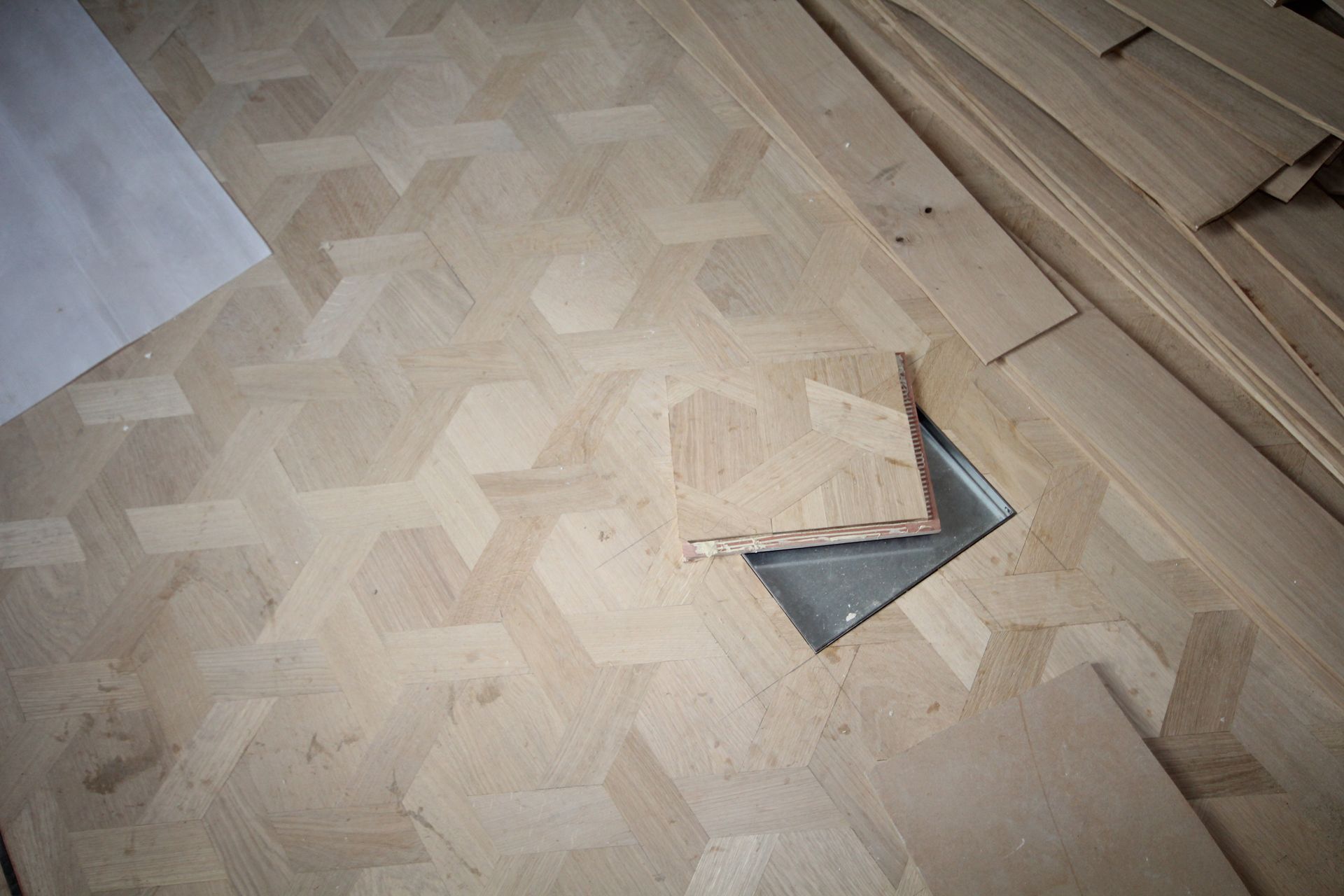 PreSupplied Flooring panels being fitted on site