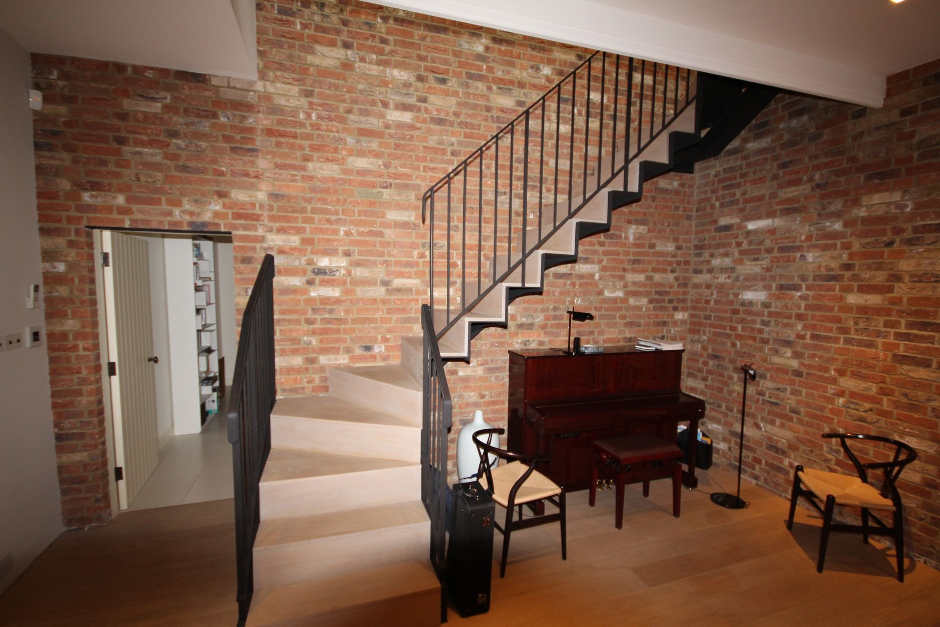 Holland Park Staircase cladded with Smoked Prime Grade Oak with Oil Finish