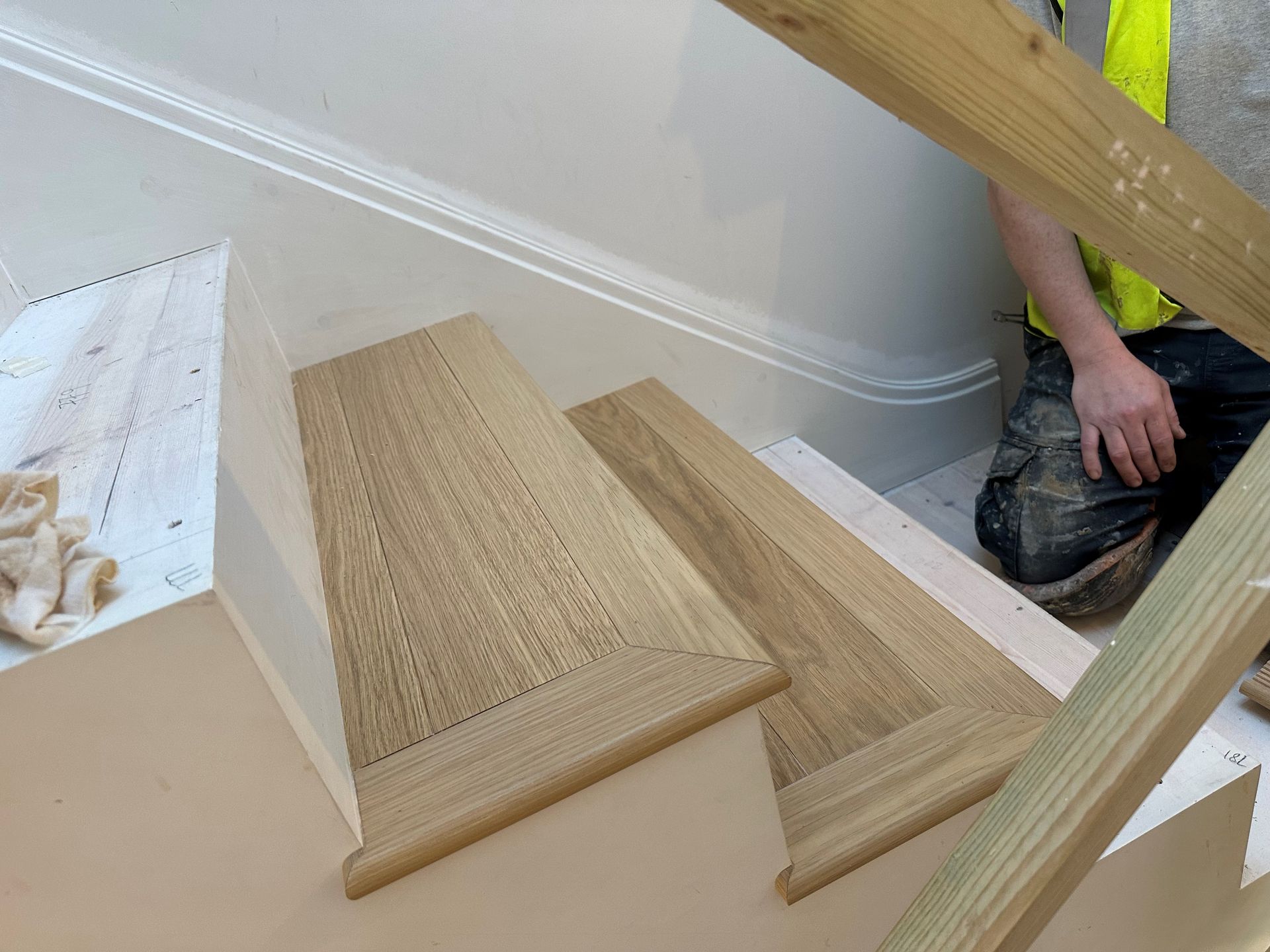 Dyfed Richards Fitting Tread on Staircase at Notting Hill