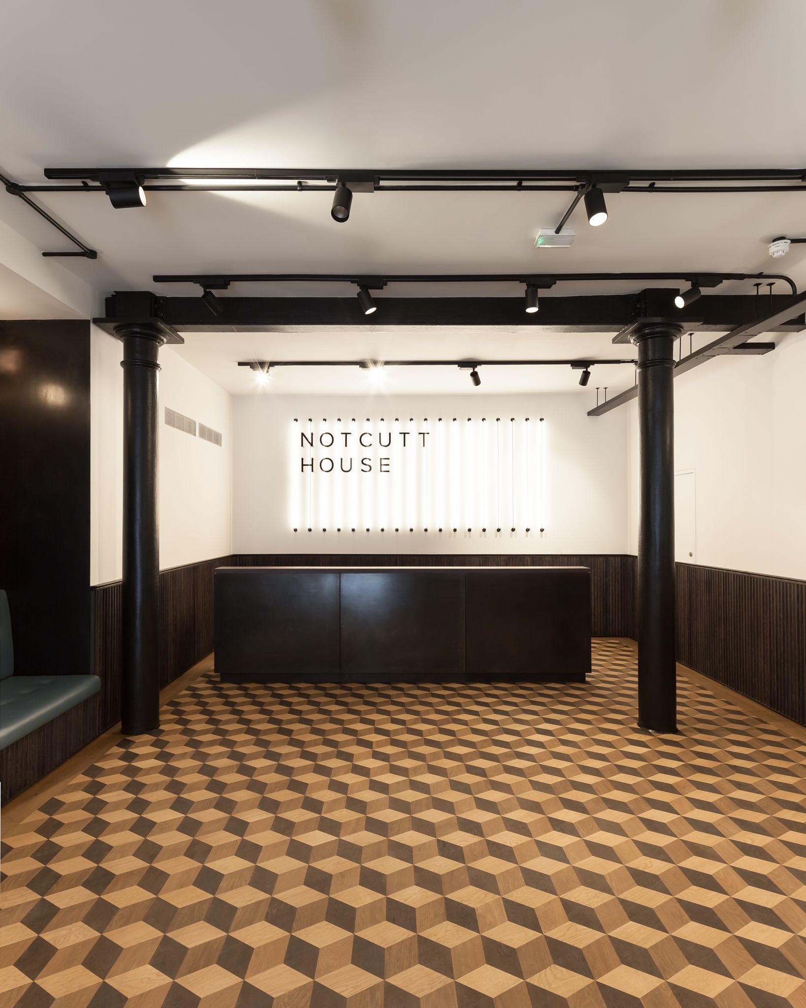 Notcutt House with bespoke White Oiled Oak flooring design