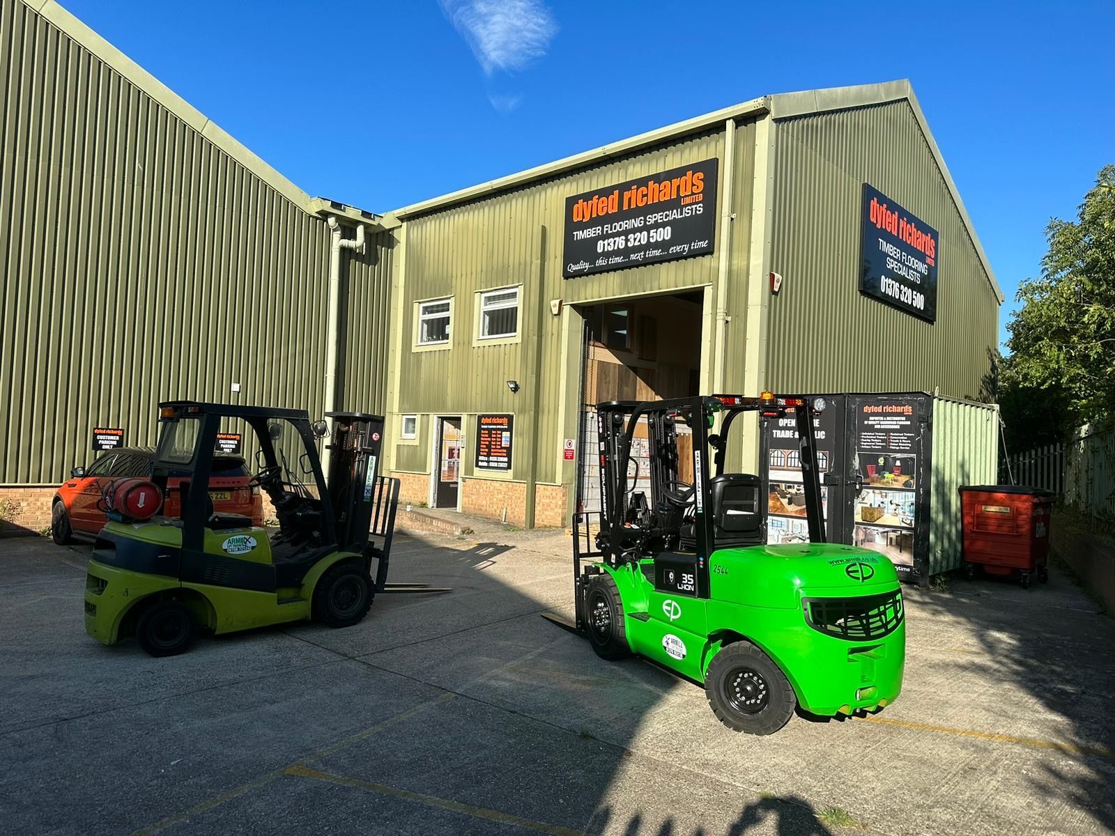 Dyfed Richards Warehouse ready to fulfil client orders