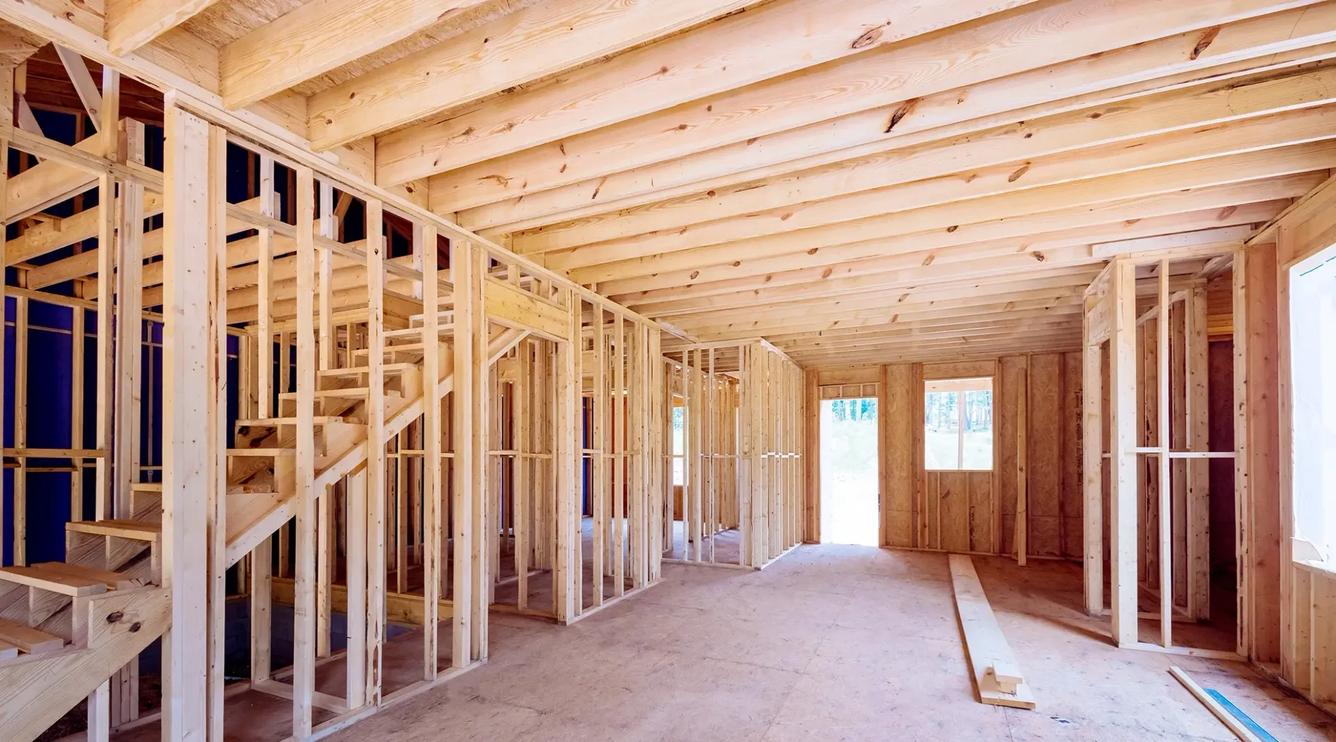 Wooden Framing on A New Home Build — Brucic Construction in Dickson, ACT