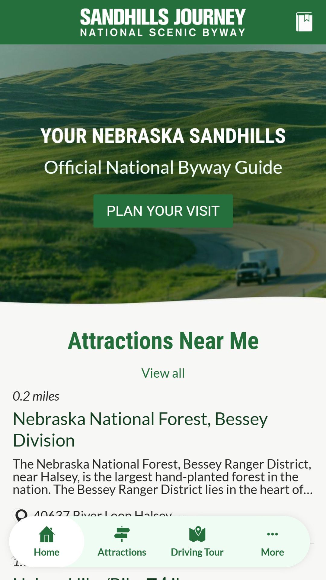 Sandhills Journey App Design