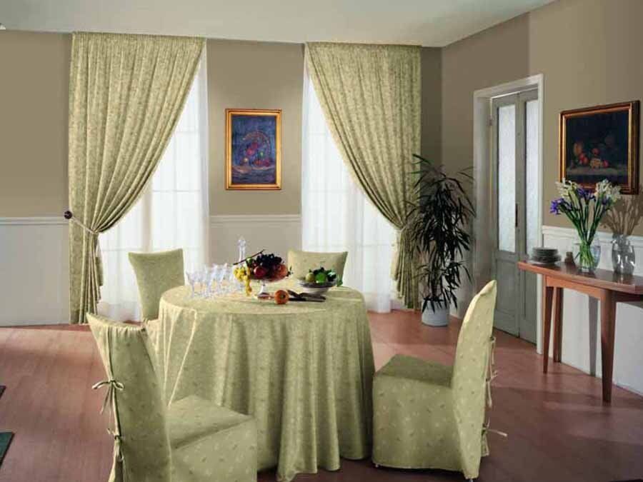 tende moderne verde  da interno