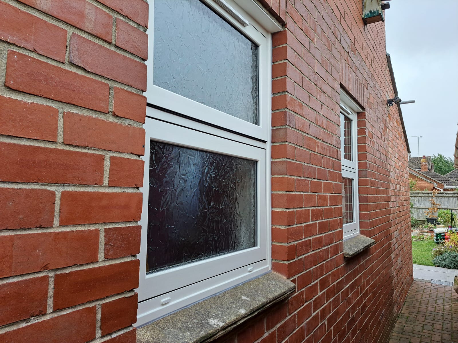 White flush window