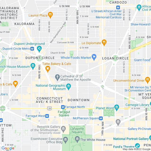 Map of business location