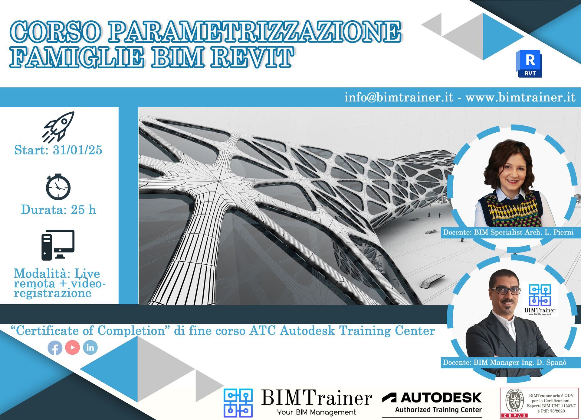 CORSO FAMIGLIE BIM REVIT - PARAMETRIZZAZIONE BIM