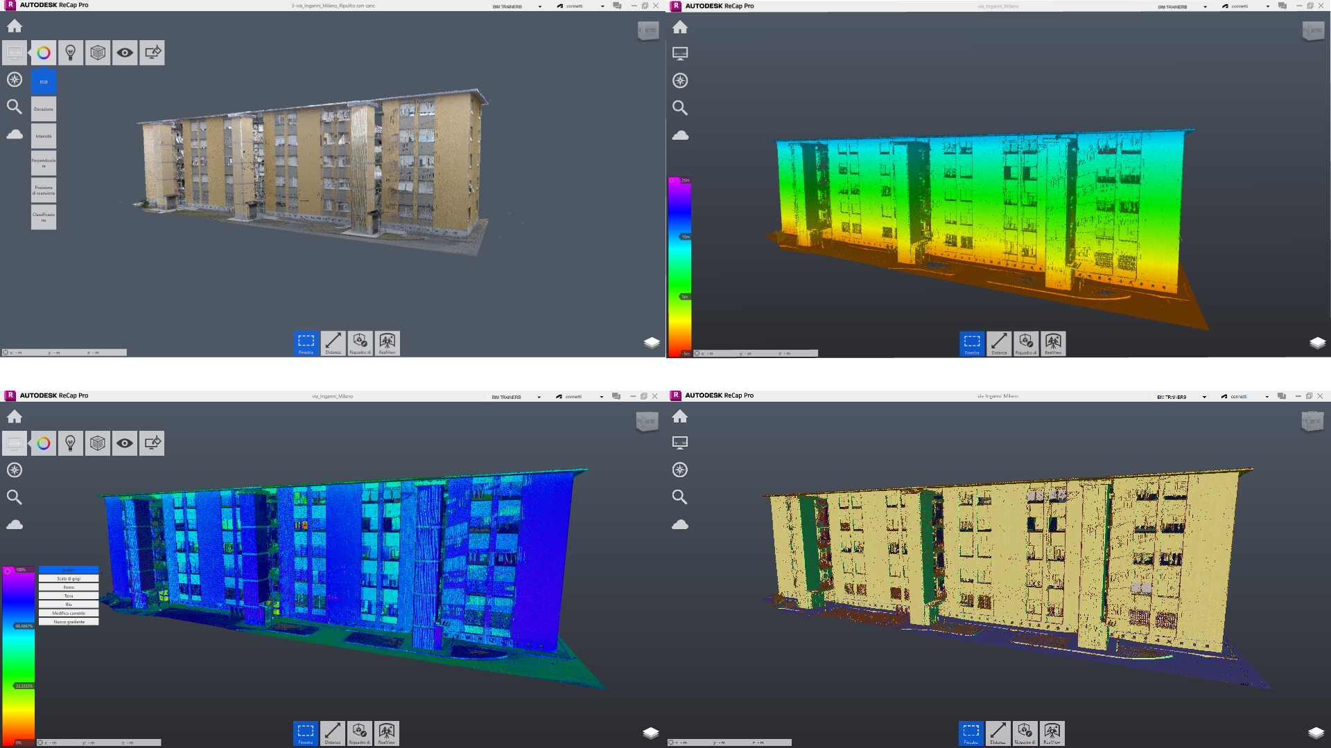 Nuvola Punti, Autodesk Recap-Pro, Rilievo Digitale, Discretizzazione nuvola