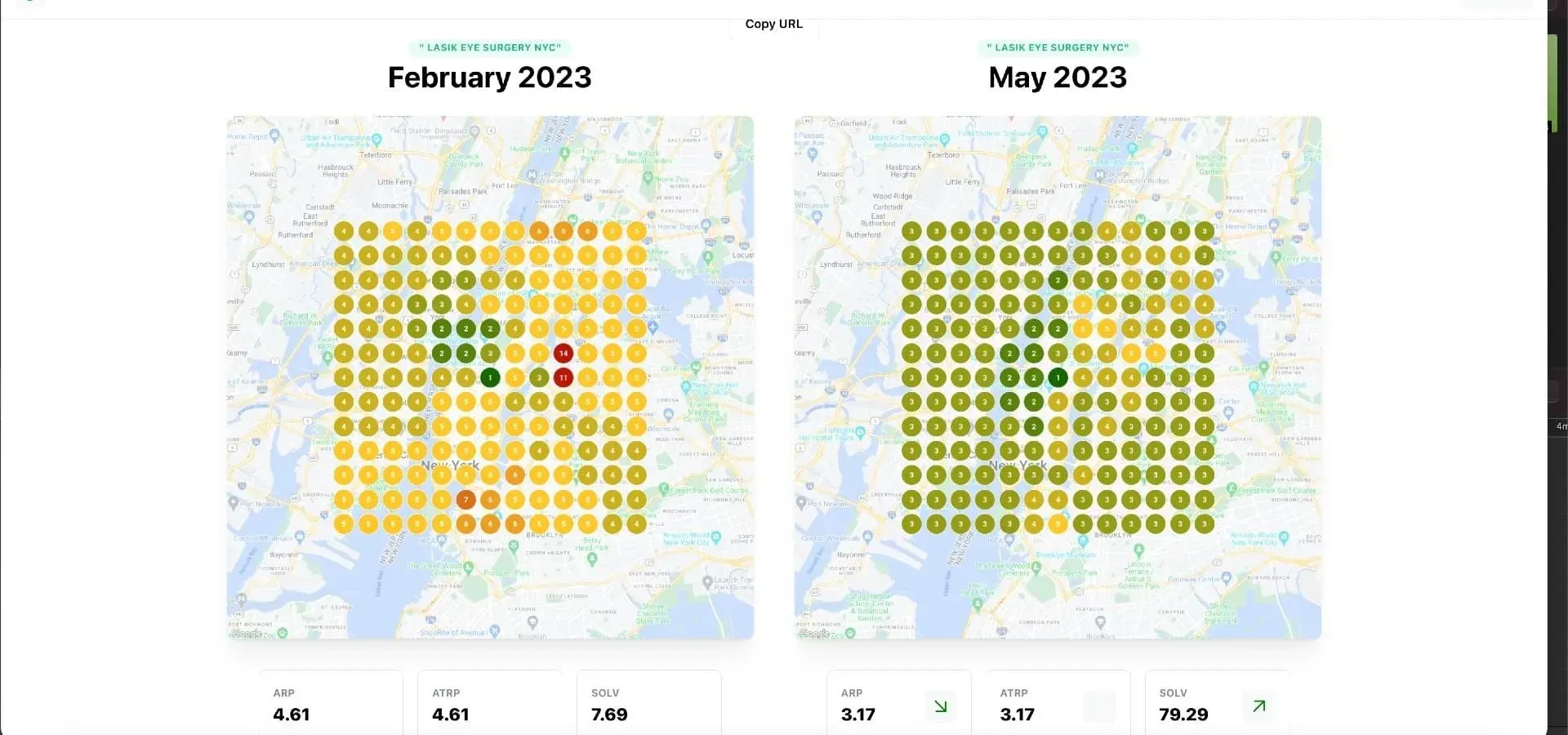 Google Map 3 pack SEO results