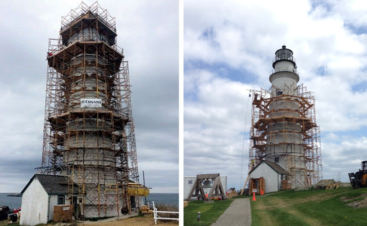 Boston Light Lighthouse architectural restoration by Cenaxo — Boston, MA