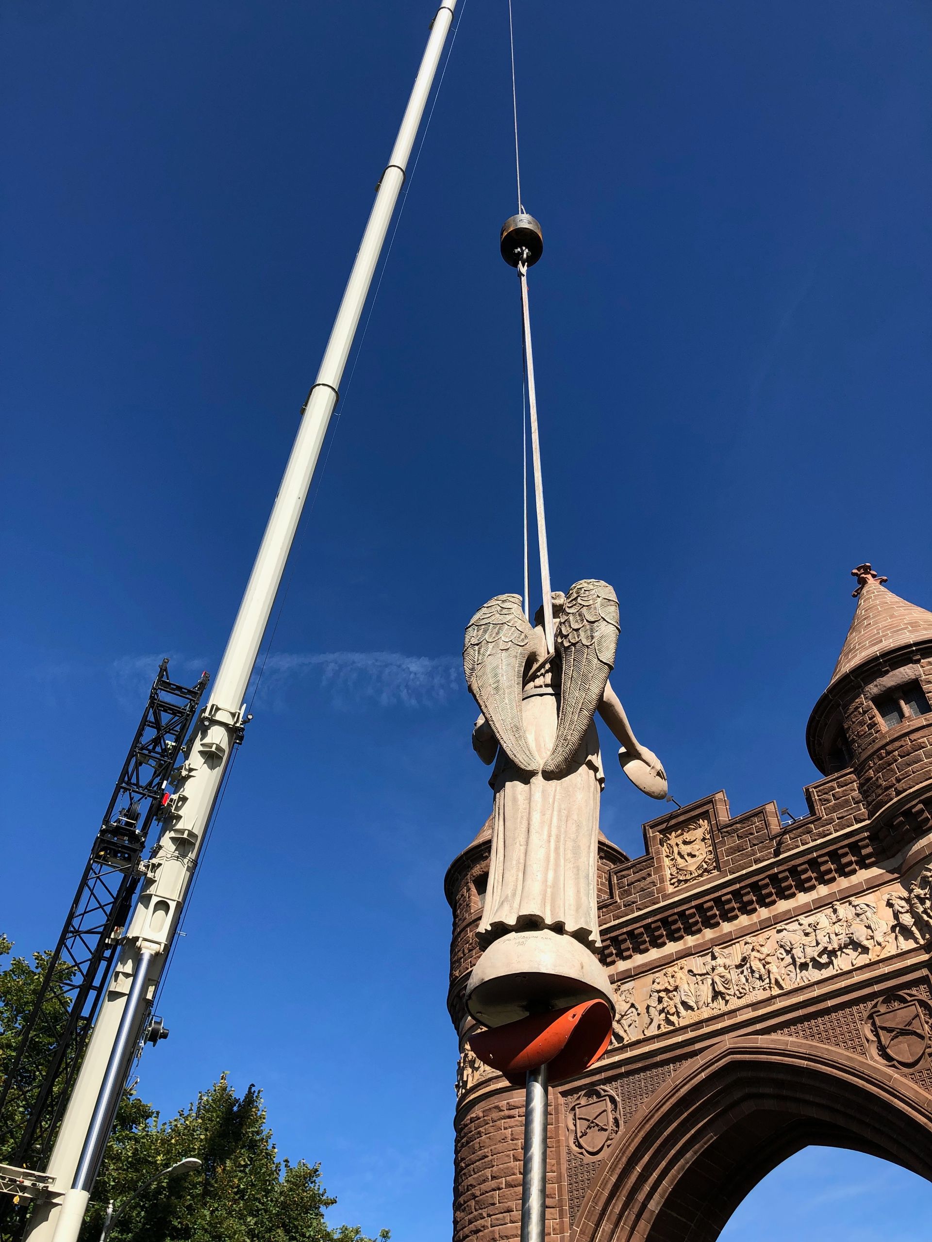 Cenaxo craftspeople performing integrated architectural restoration on a historic New England building