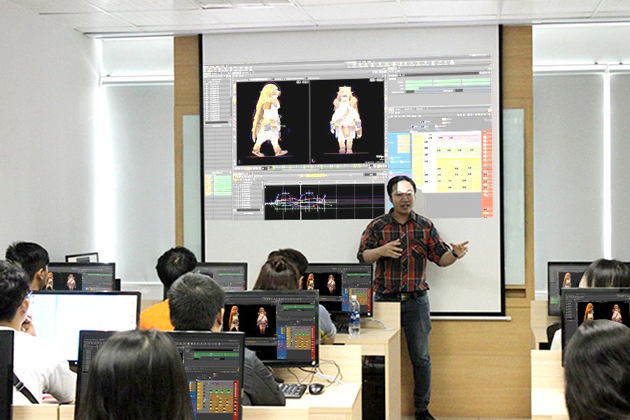 Một lớp Họa sĩ game 3D tại Green Academy