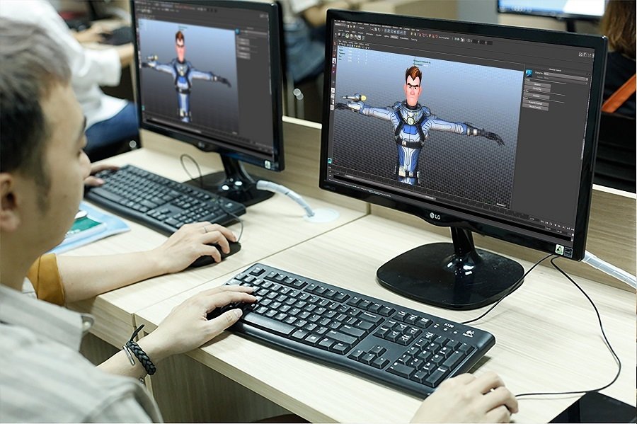 Một lớp Họa sĩ game 3D tại Green Academy