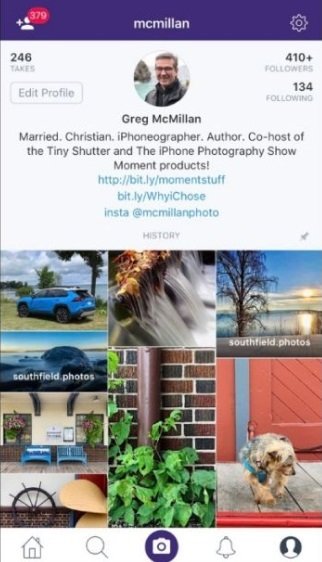 Giao diện trang cá nhân trên Dayflash