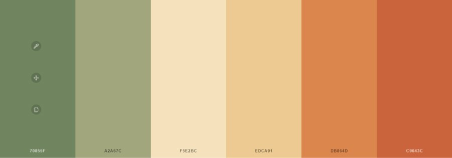 Bảng màu Relaxing Autumn