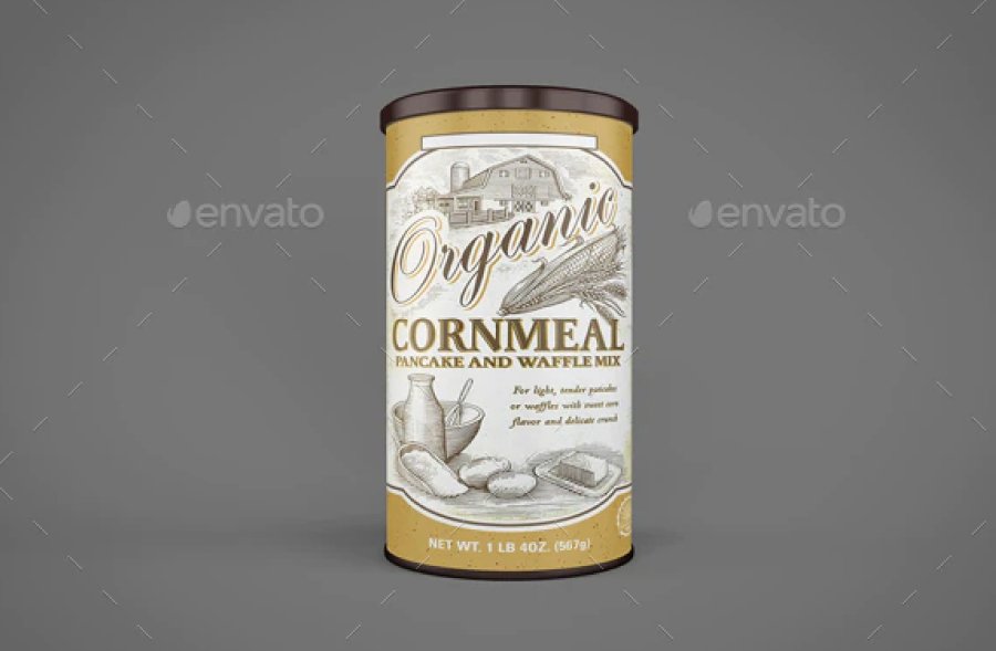 Tin Packaging Mockup