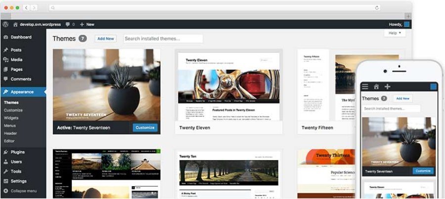 WordPress cho phép người dùng thiết lập website chỉ  sau một cú click chuột