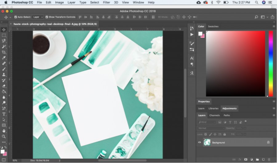 Mở file trong Photoshop
