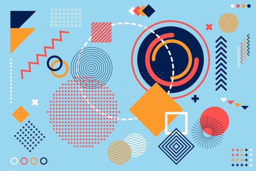 Thiết kế đồ họa đang chuyển dịch dần từ xu hướng sử dụng hình dạng trừu tượng qua hình khối hình học