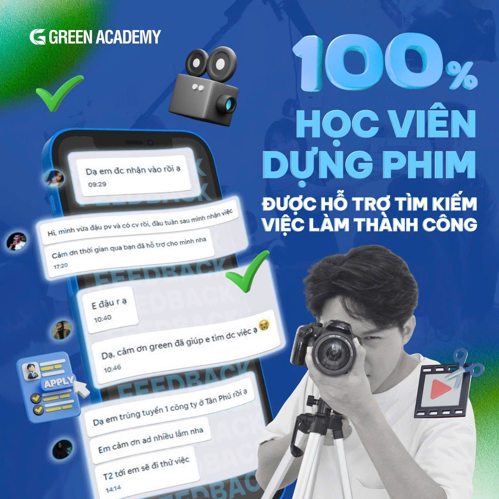 Hỗ trợ việc làm Green Academy
