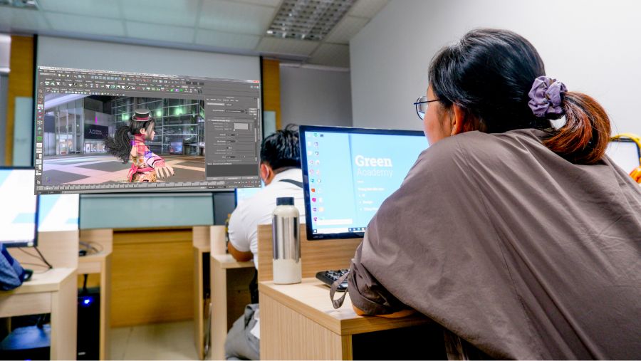 Một lớp 3D Animation tại học viện Green Academy Một lớp 3D Animation tại học viện Green Academy